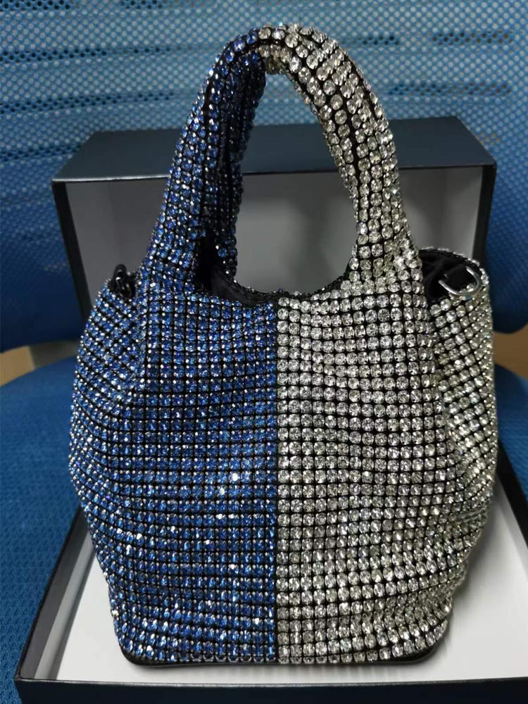 Bucket Bag Crossbody Shoulder Purse With Chain