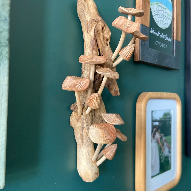 Wooden Mushroom Wall Decoration