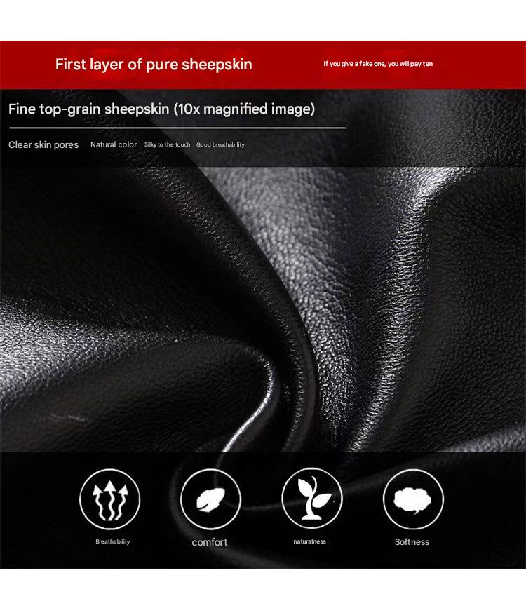 Women’s High Waisted Leather Pants Soft Lined Elastic Cuff Trousers