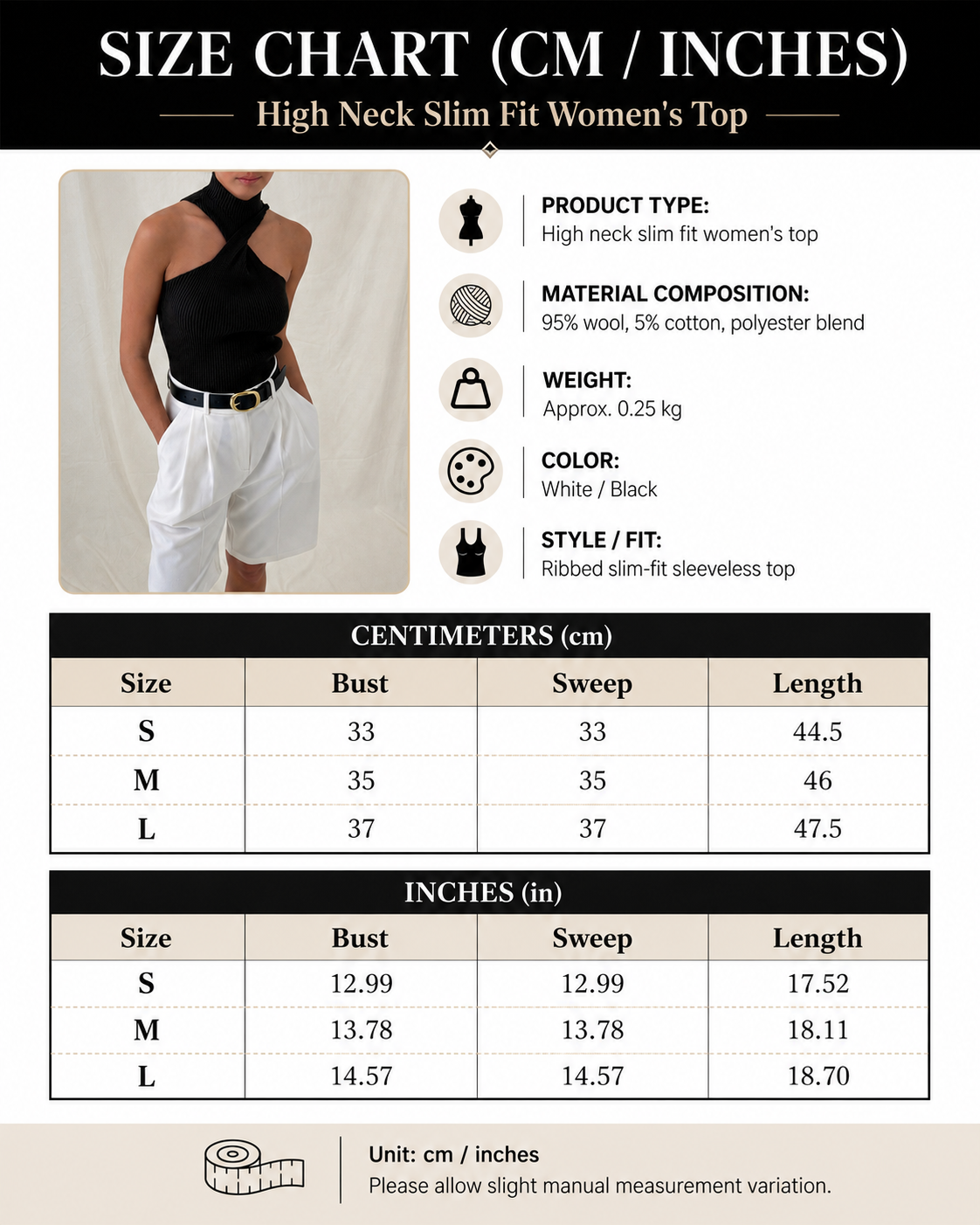 Twisted high neck ribbed halter top for women