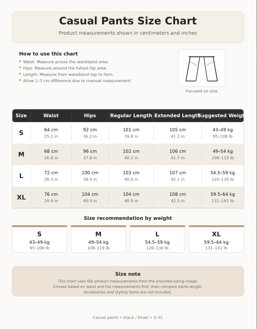 Beige flare work pants with plain texture, belt loops, and neat front panel.