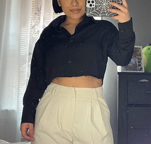cropped blouses for women summer spring