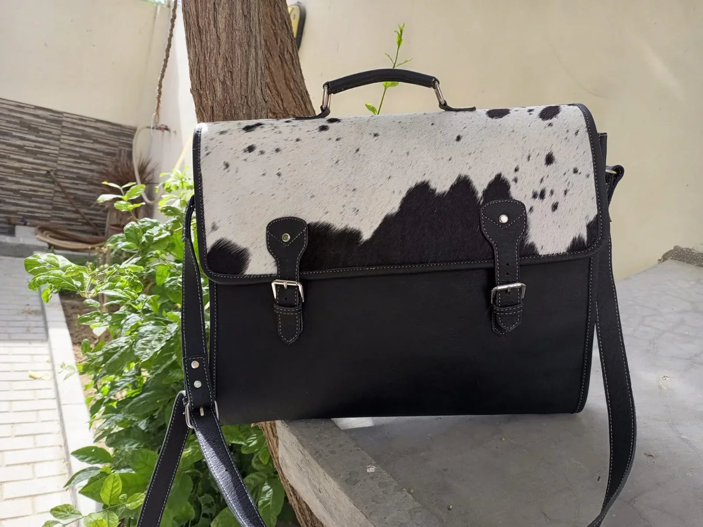 Natural Cowhide Laptop Bag