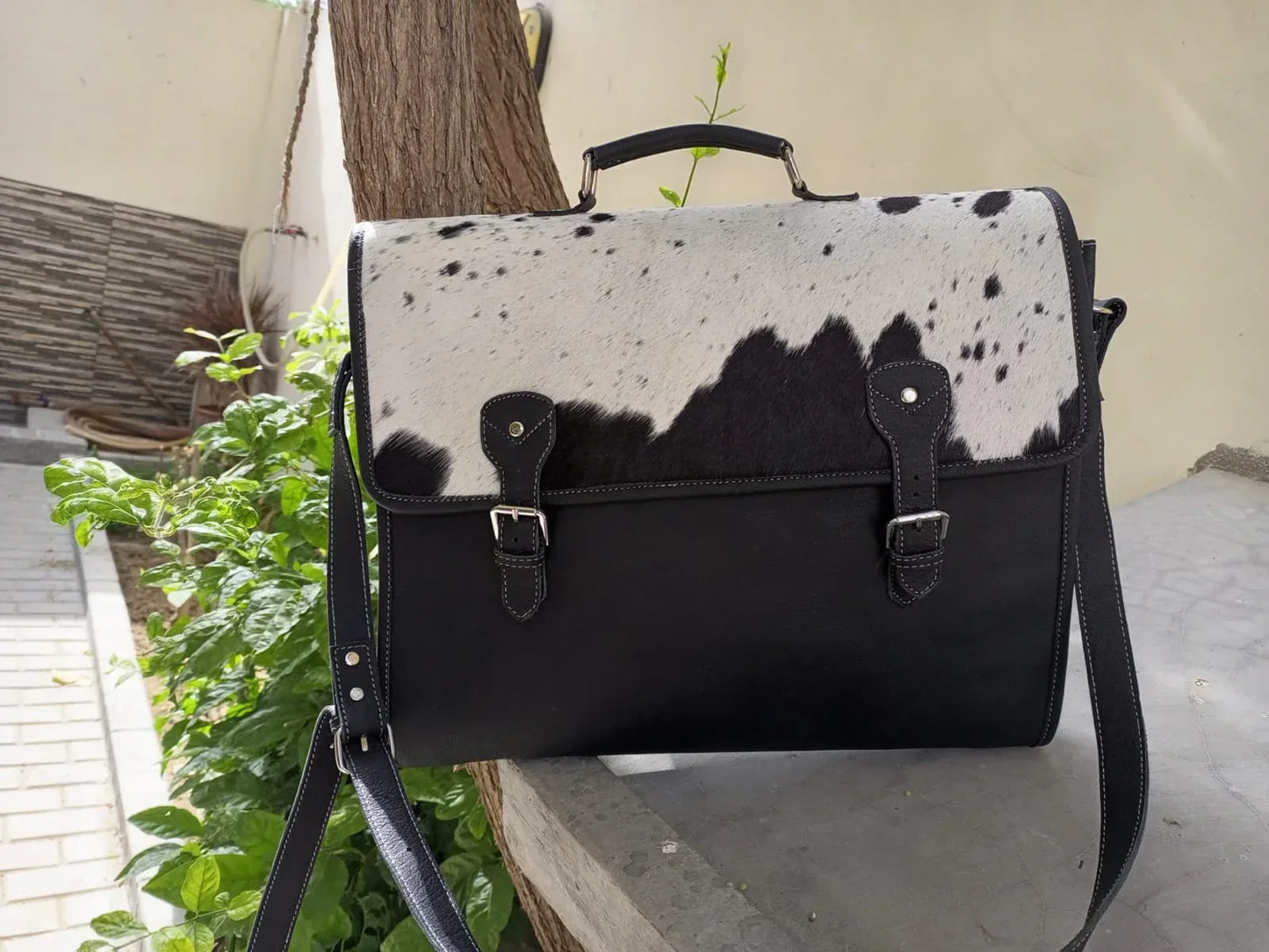 Natural Cowhide Laptop Bag