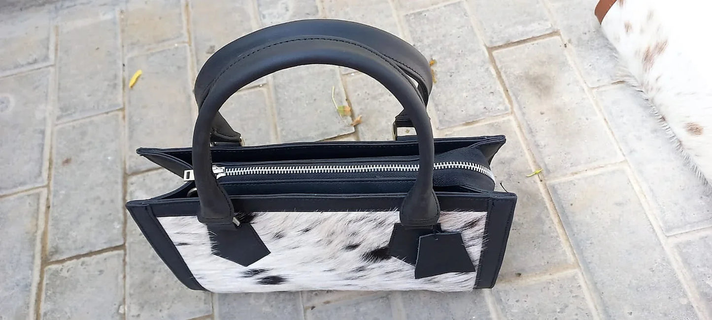 Natural Cowhide Shoulder Purse