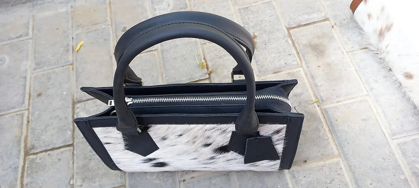 Natural Cowhide Shoulder Purse