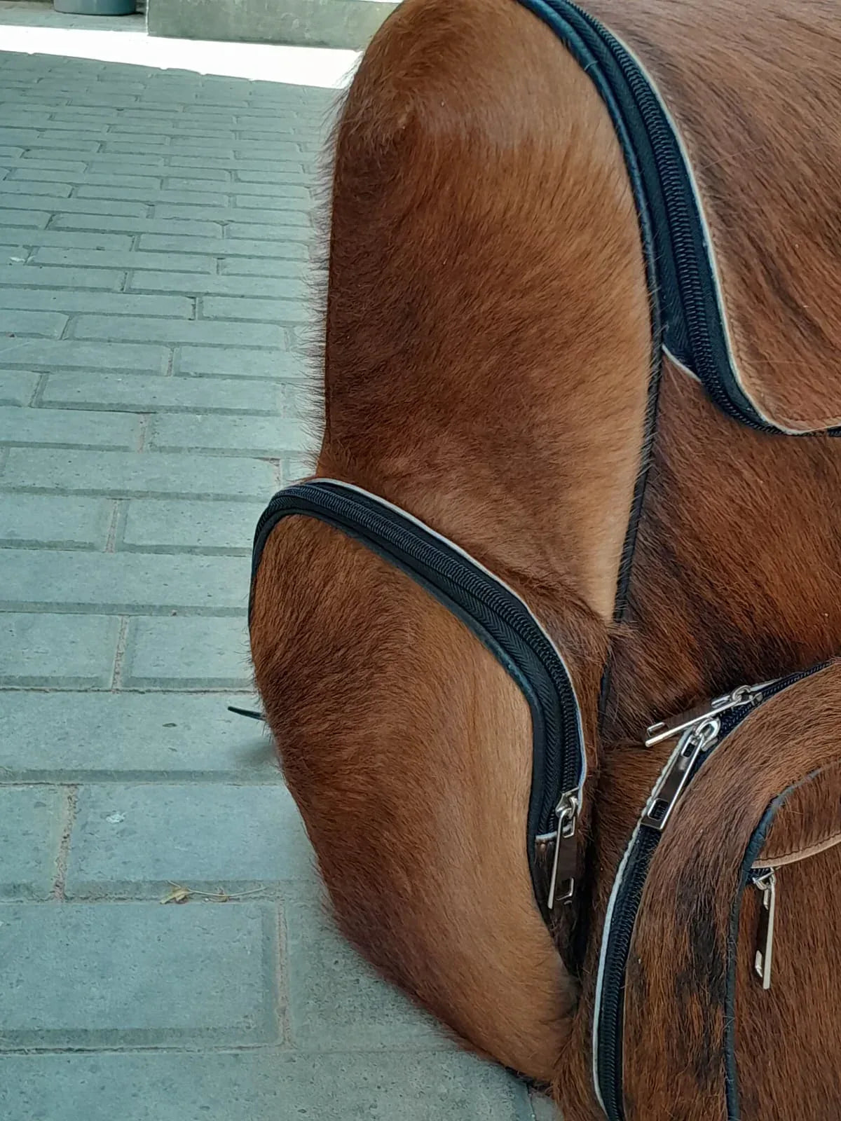 Dark Brown Cowskin Backpack