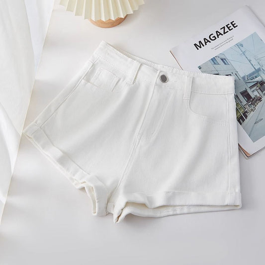 high waisted zipper fly shorts