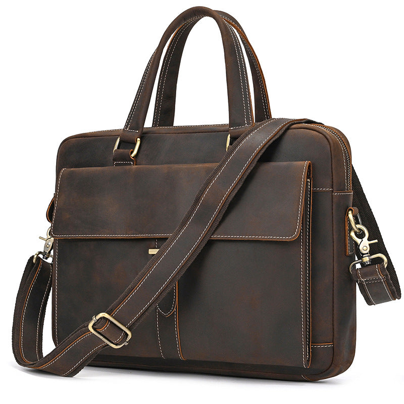 Men Leather Office Bags Sale Travel Briefcase