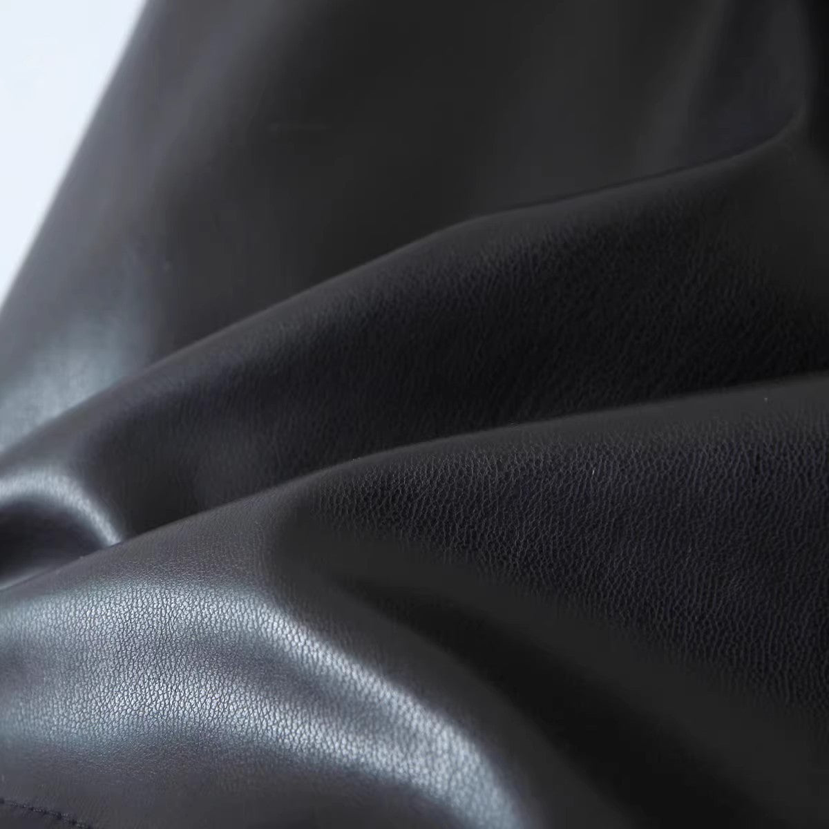 Above knee Causal PU Leather Short Skirts