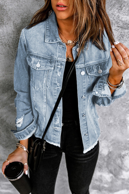 Lightweight denim jacket for ladies