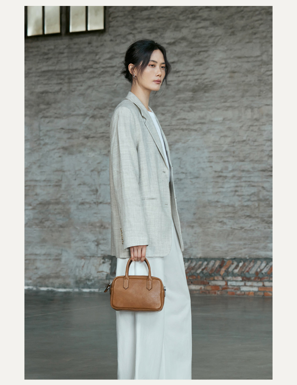 Women Leather Messenger Crossbody Office Bag