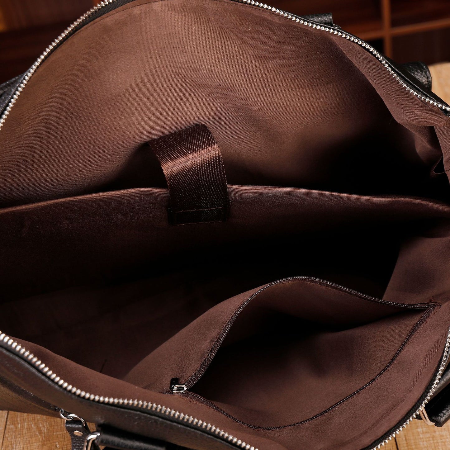 Genuine Leather Office Bag With Laptop Compartment