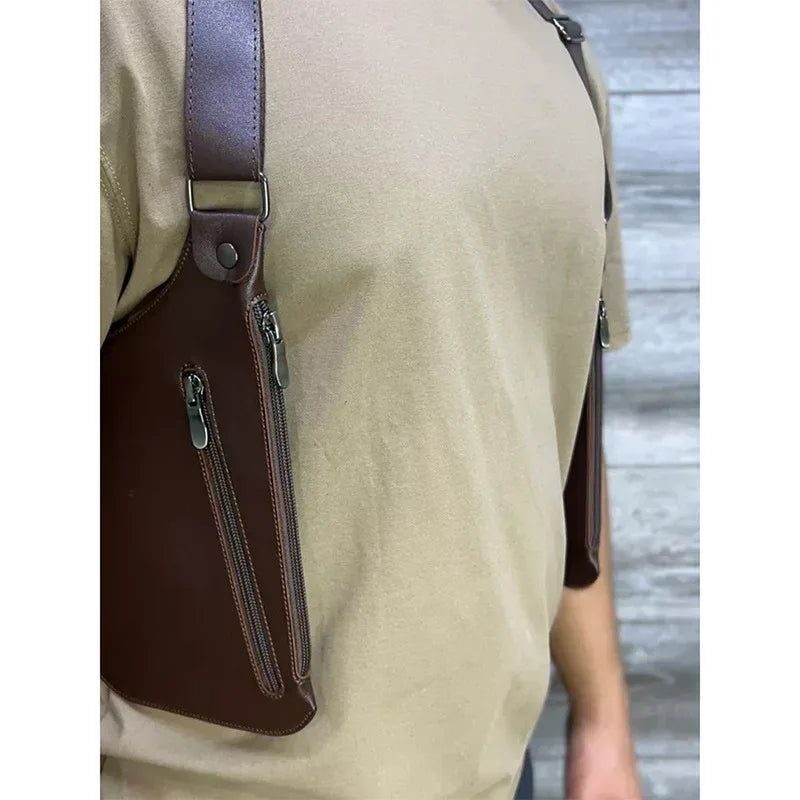 Faux Leather Anti Theft Shoulder Holster Bag Cosplay