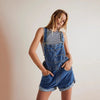 Trendy Women's Denim Short Overalls