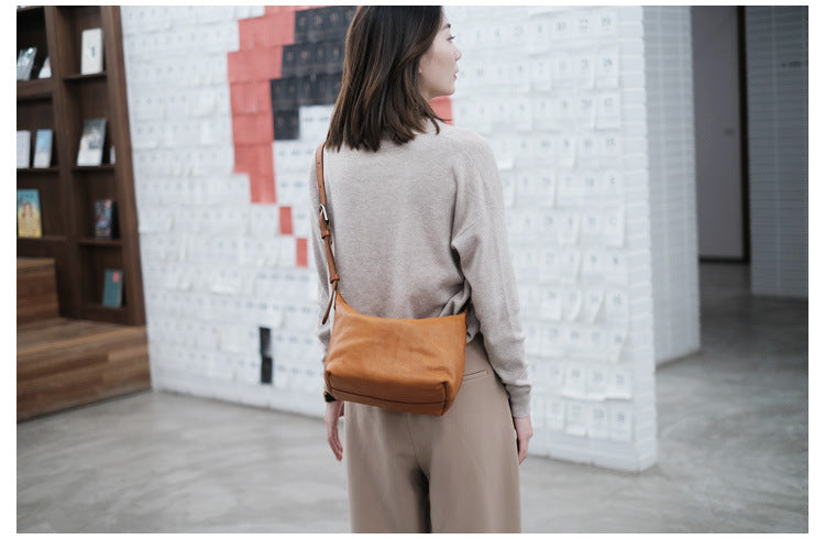 real leather handbag crossbody bag