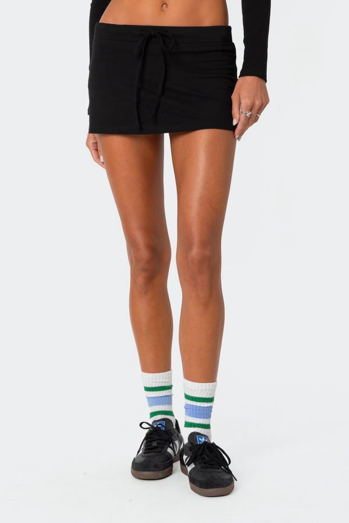 Waist Tie Beach Mini Skirt Summers