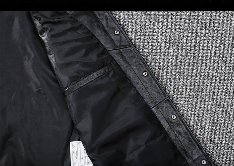 Biker Leather Vest Men Slim Fit Motorcycle Vest