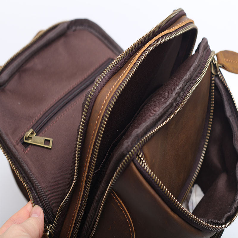 Genuine Leather Crossbody Belt Bum Bags