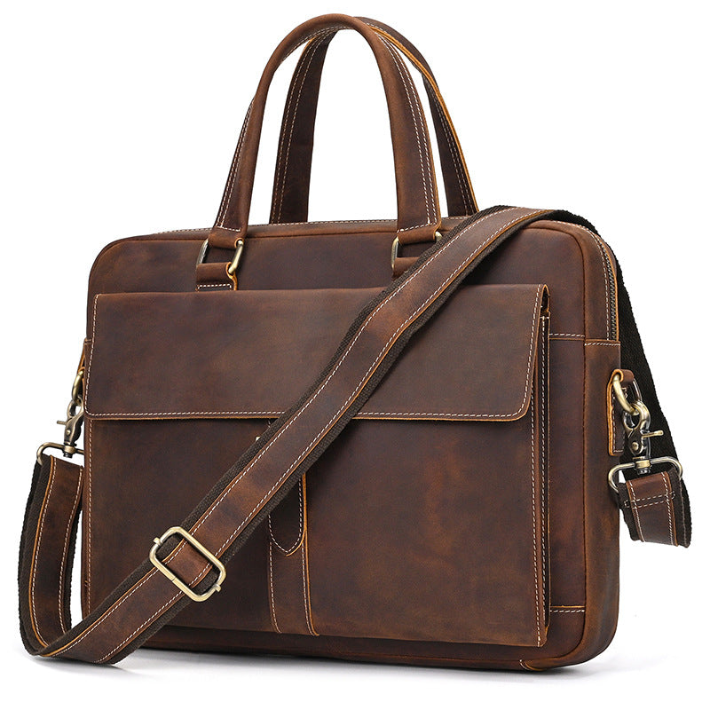 Men Leather Office Bags Sale Travel Briefcase
