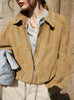 Tan Real Suede Leather Jacket for Women with Drawstring Hem