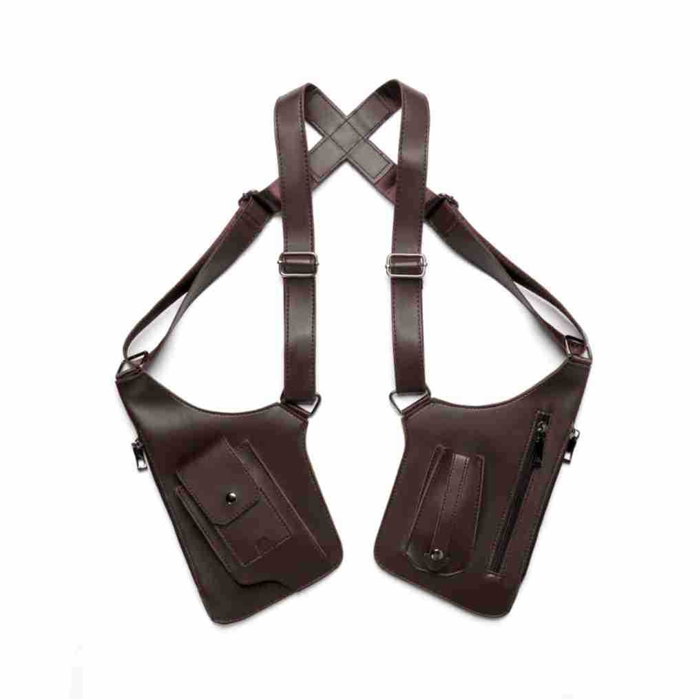 Faux Leather Anti Theft Shoulder Holster Bag