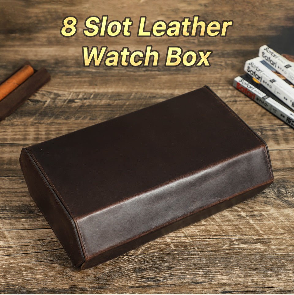 Luxury Watch Box for Men 8 Slot Case for Watch Collection