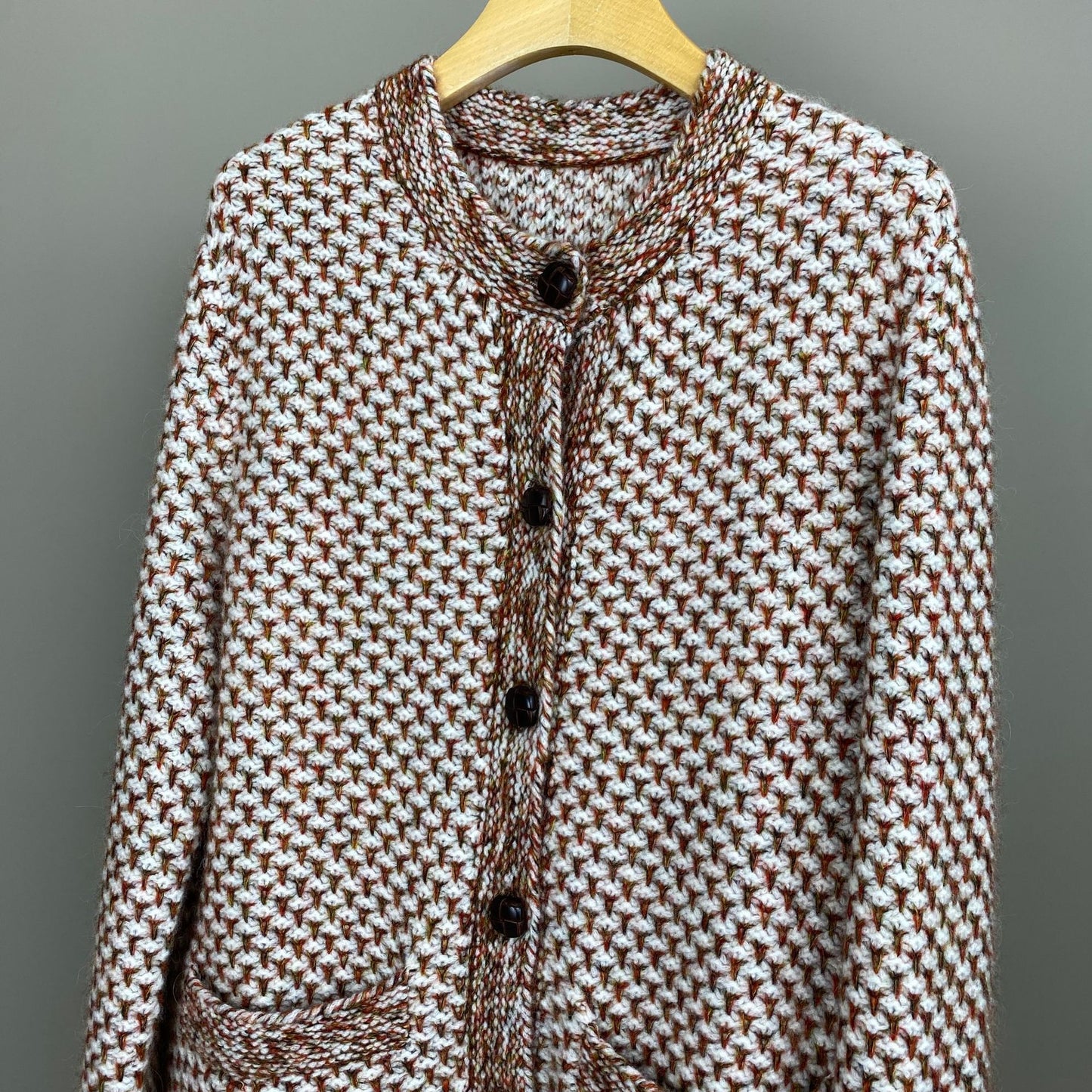 Women Cashmere Wool Cardigan and Knitted Vest Set