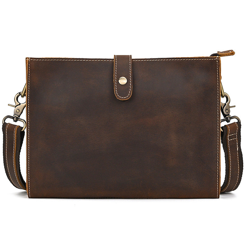Crazy Horse Leather Men’s Clutch Bag