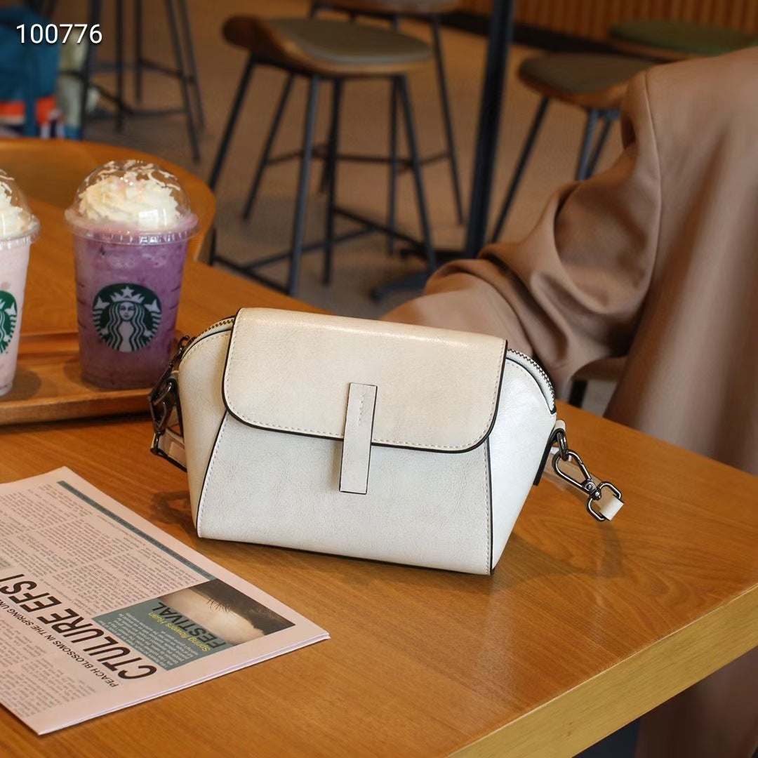 women small genuine leather crossbody bag