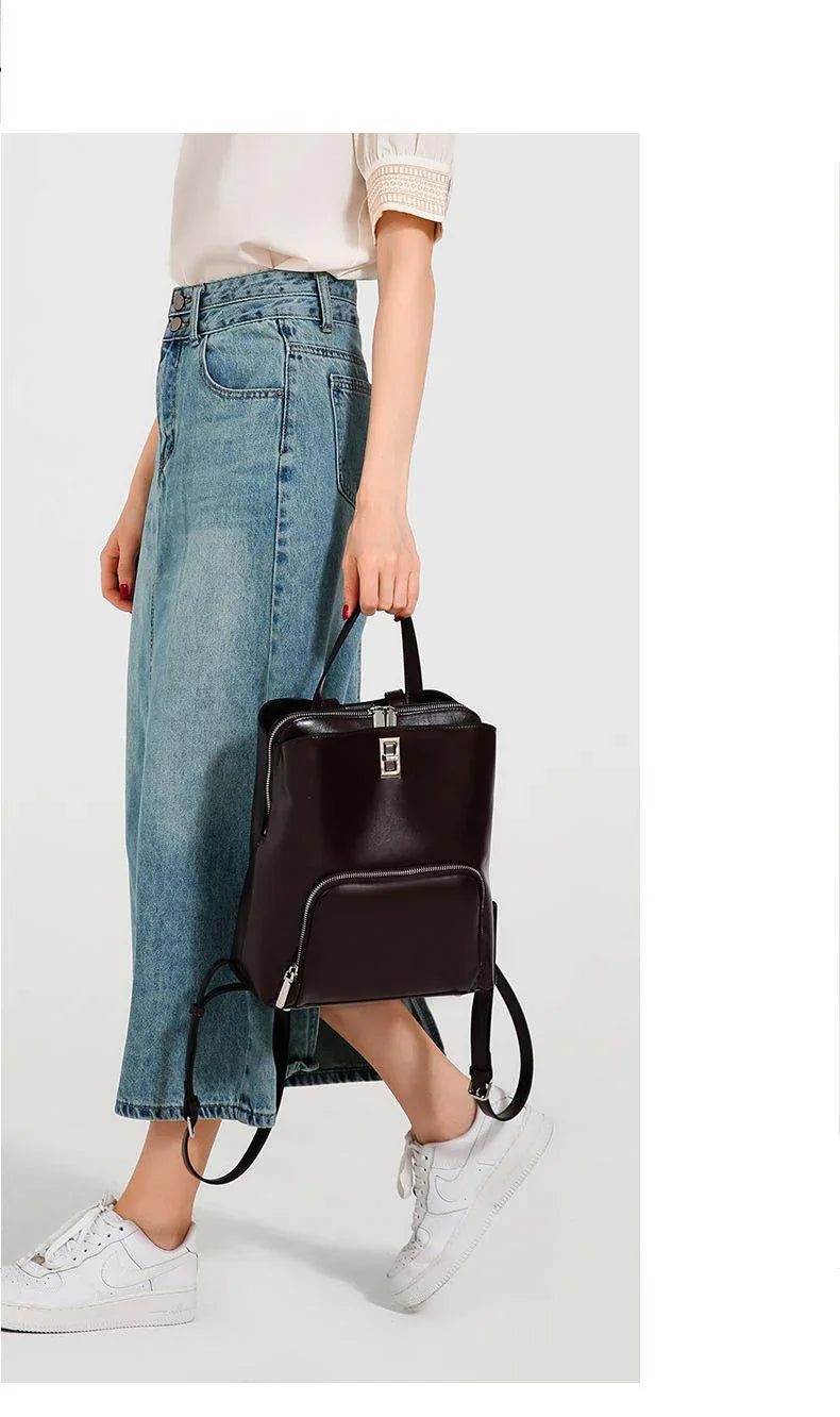 leather backpacks purse for women