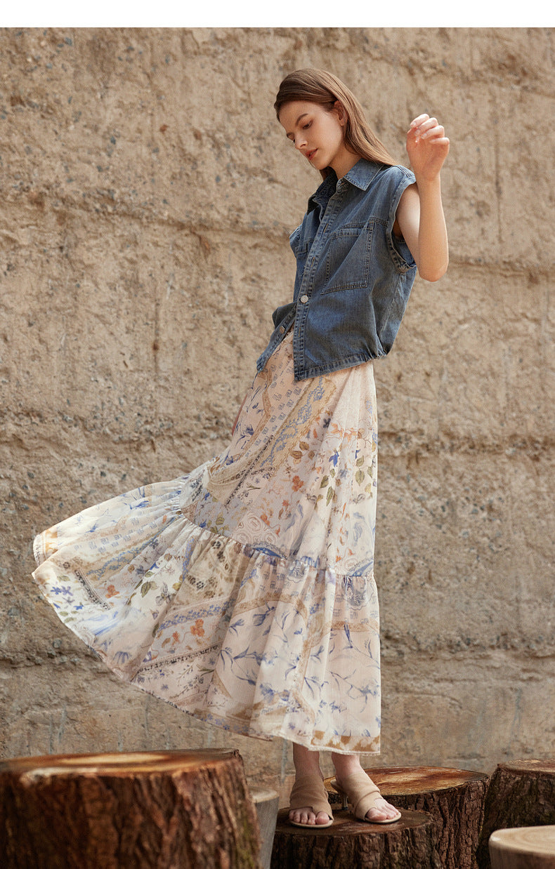 Cropped Jean Jacket for Women