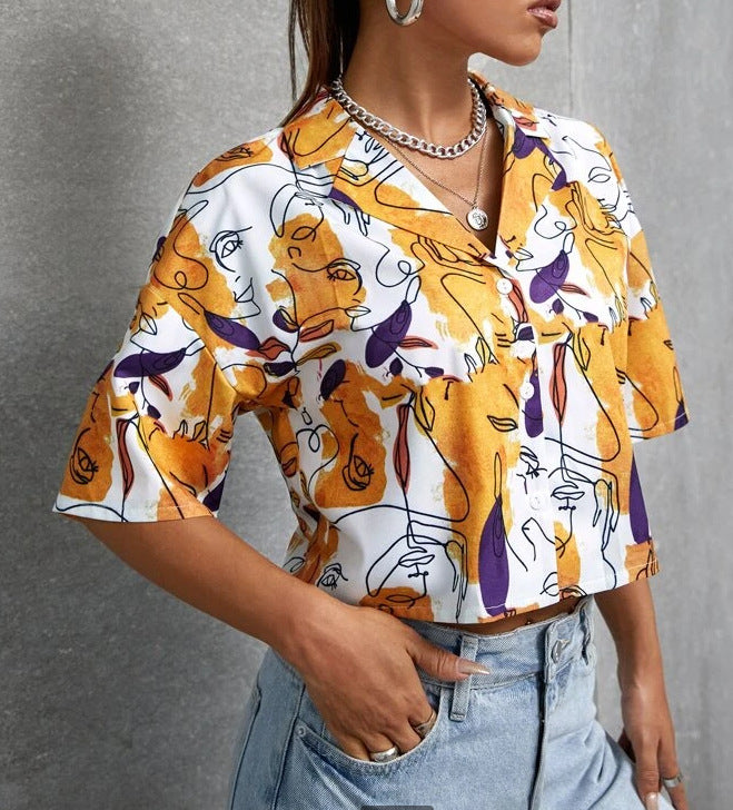 womens drop shoulder short sleeve shirts