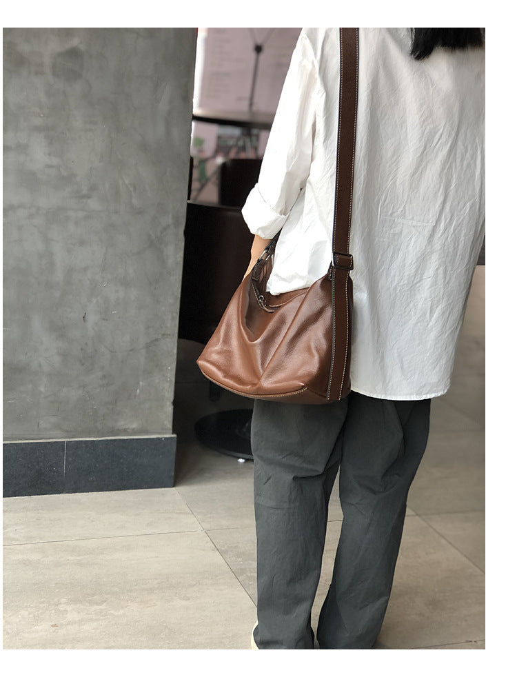 Women Leather Messenger Bag Office Crossbody Purse