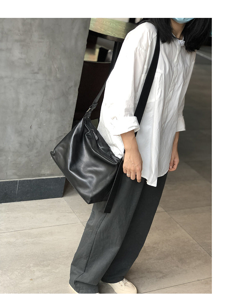 Women Leather Messenger Bag Office Crossbody Purse