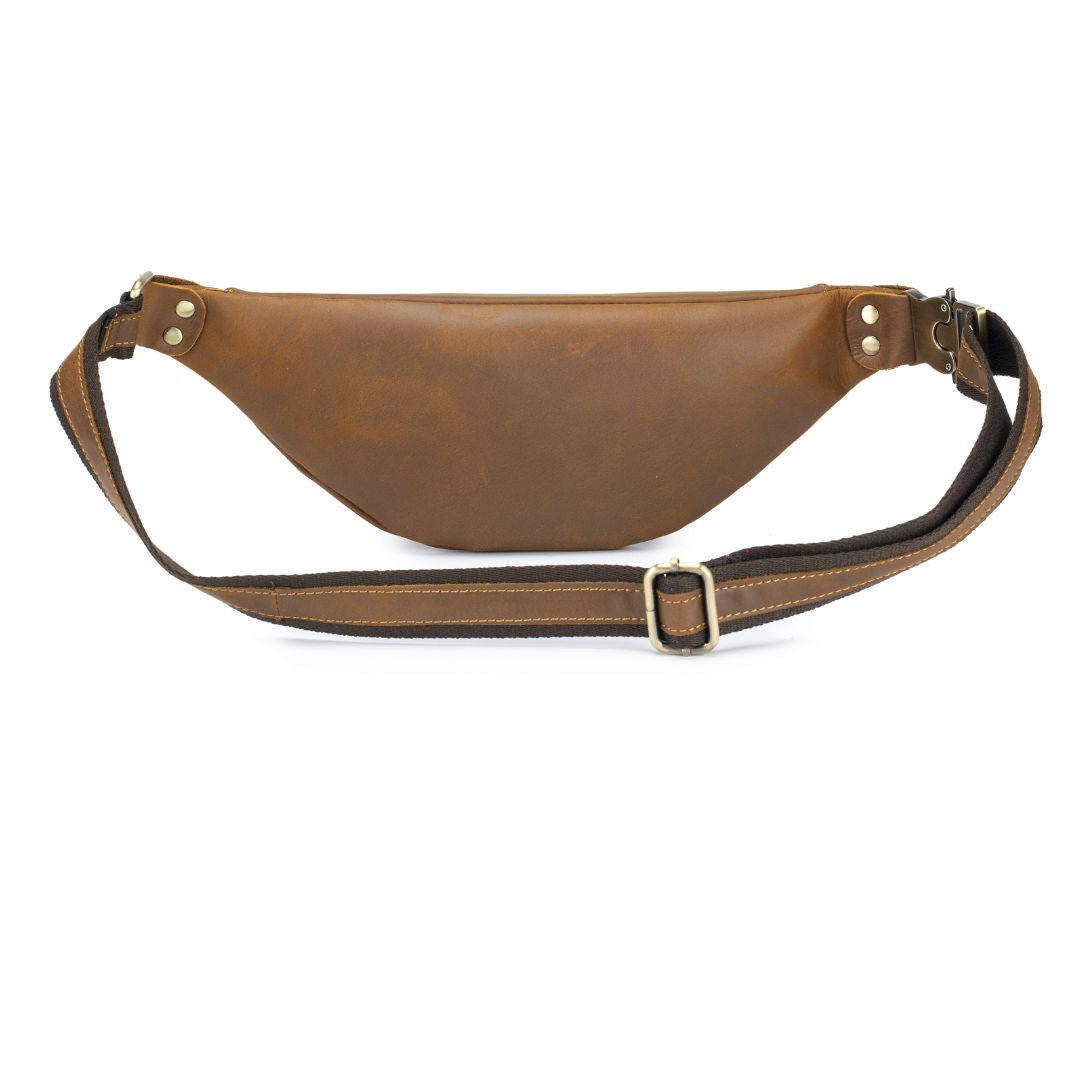 Genuine Leather Waist Bag Crossbody Belt Pack