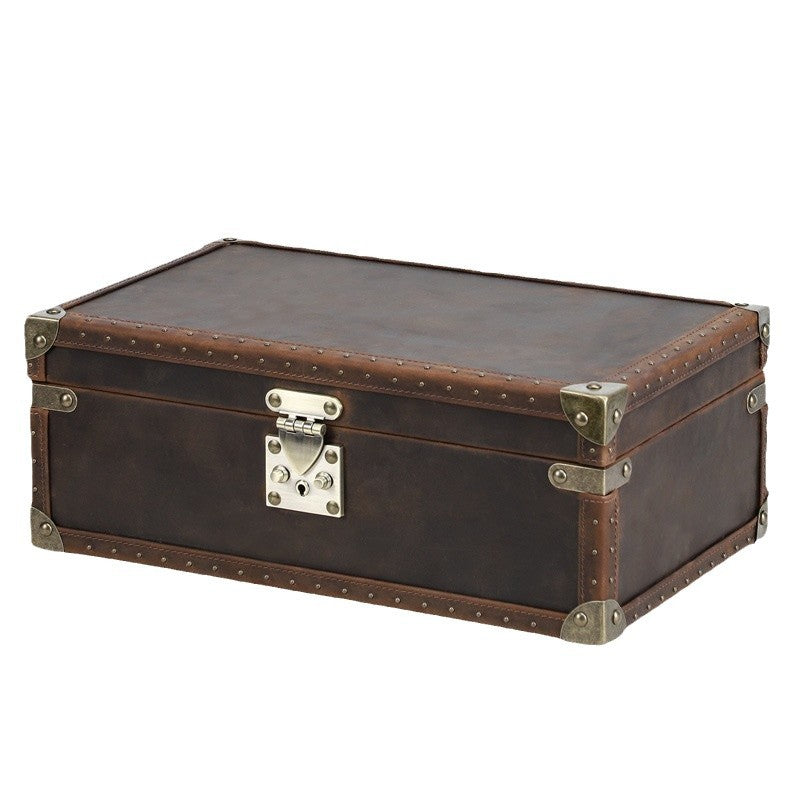 Vintage Leather Watch Box for Men 10 Slot Display Case
