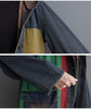 Hooded Oversized Denim Trench Coat for Women