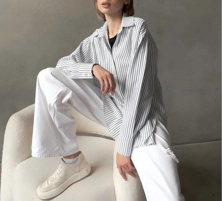 Women's Striped Work Shirt
