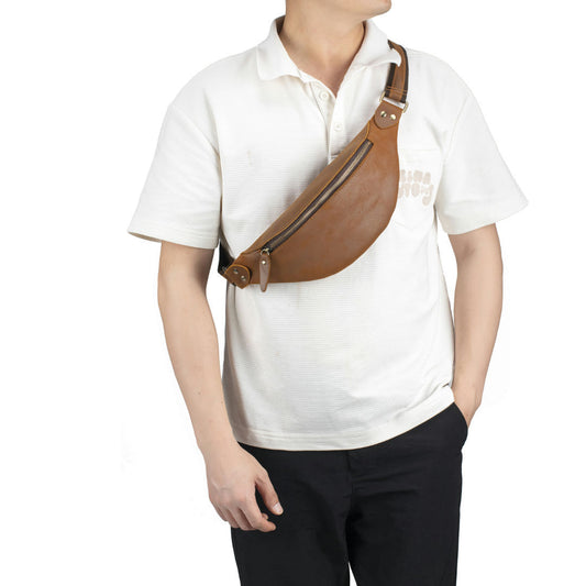 Genuine Leather Waist Bag Crossbody Belt Pack