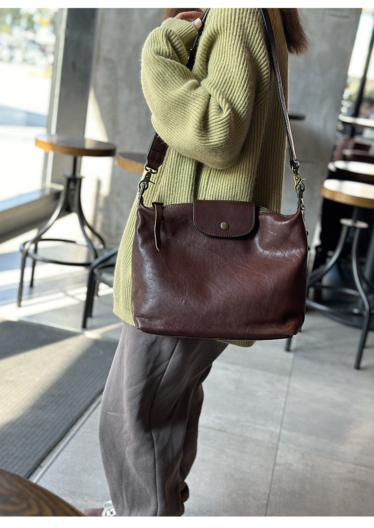 Women Leather Messenger Crossbody Purse