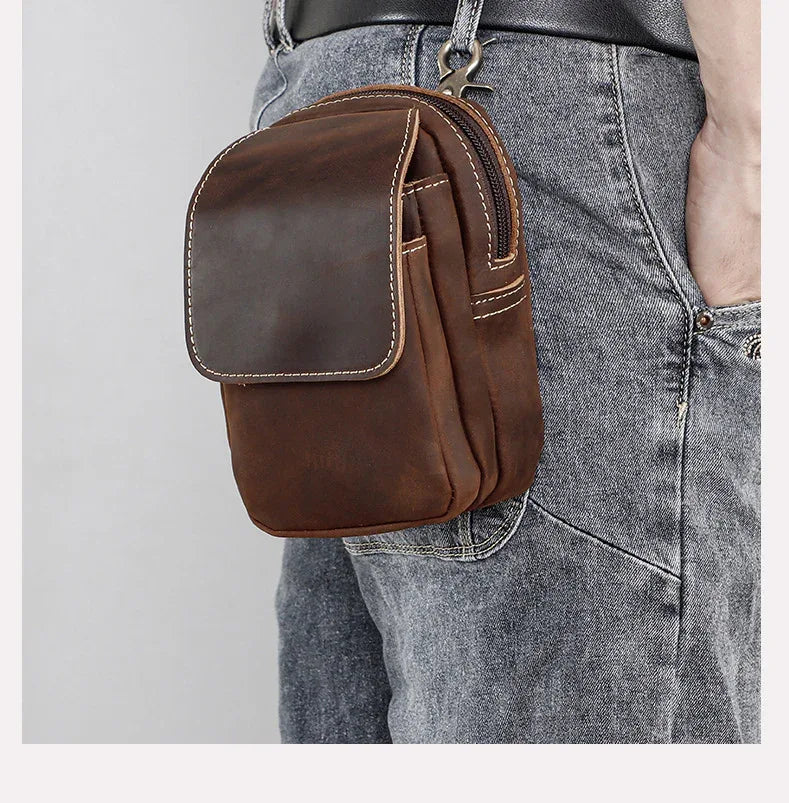 Genuine Leather Waist Bag