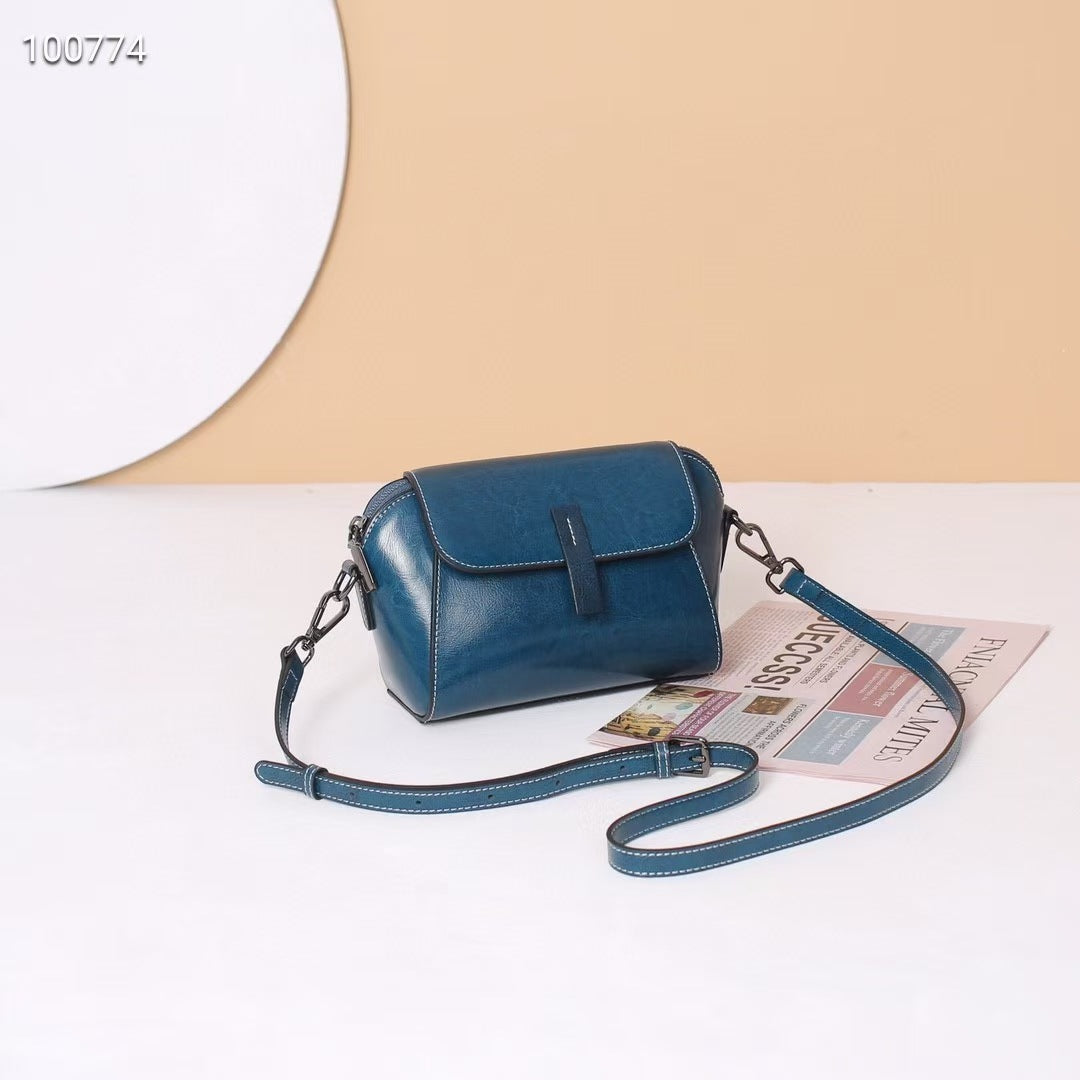 women small genuine leather crossbody bag