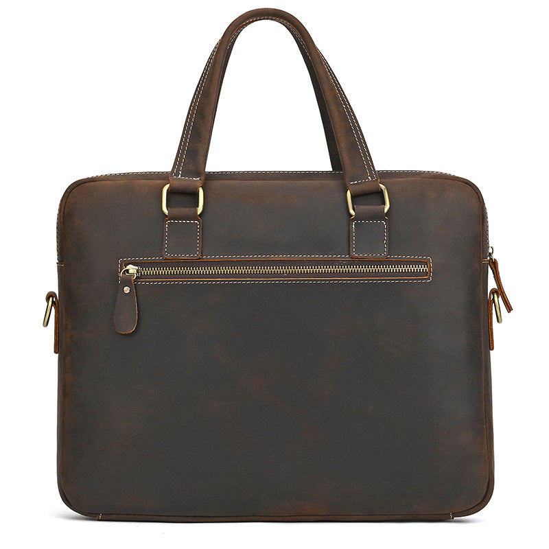 Genuine Leather Office Messenger Bag for Men