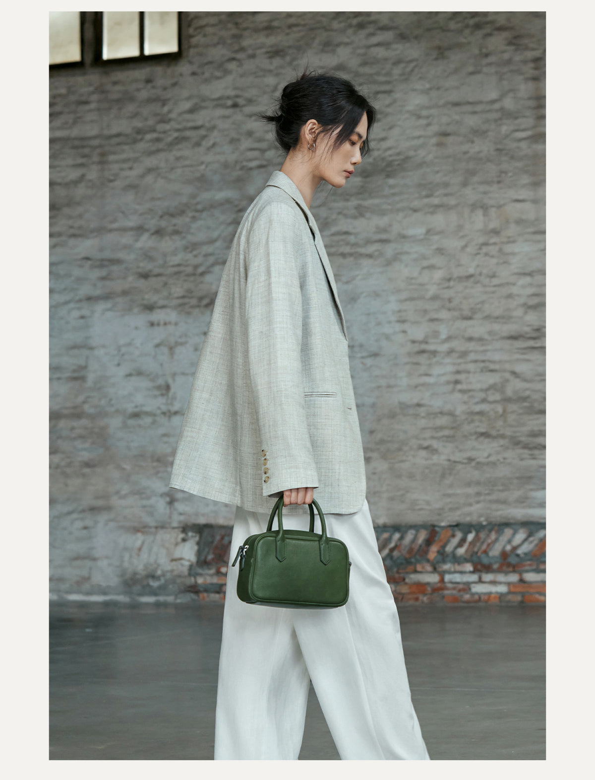 Women Leather Messenger Crossbody Office Bag
