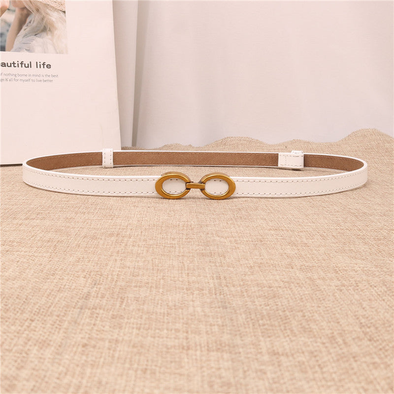 modern womens narrow leather belts