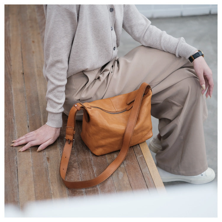 real leather handbag crossbody bag