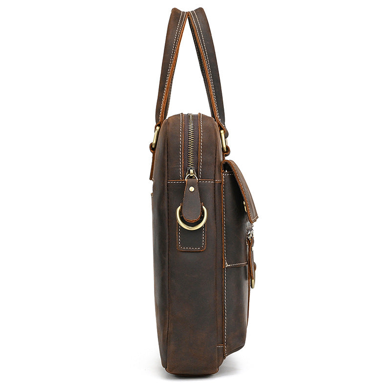 Genuine Leather Office Messenger Bag for Men
