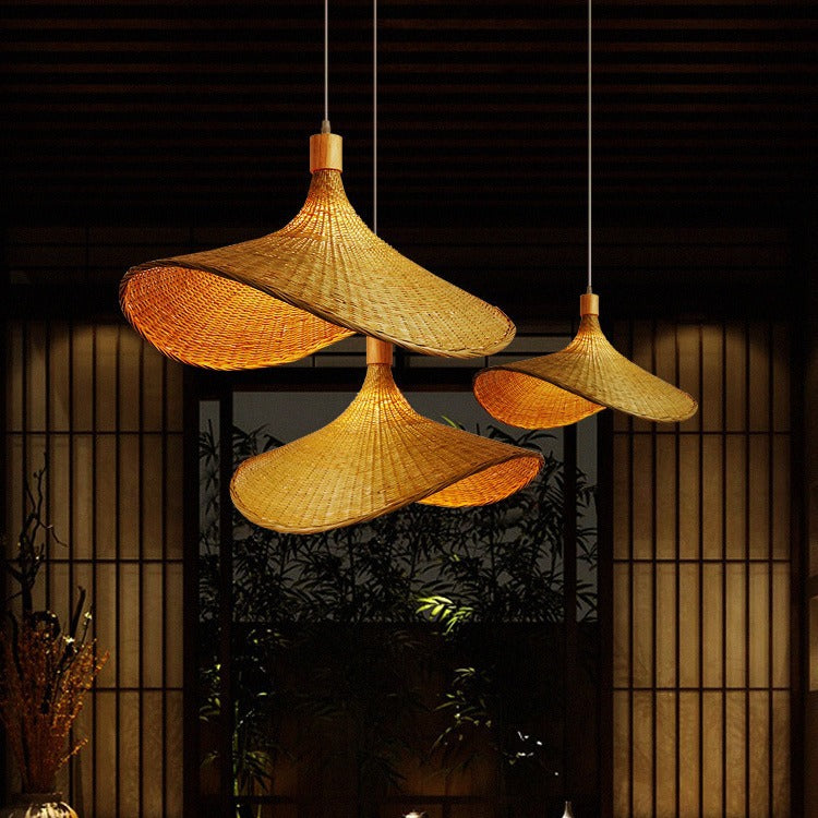 Handmade Woven Rattan Pendant Light