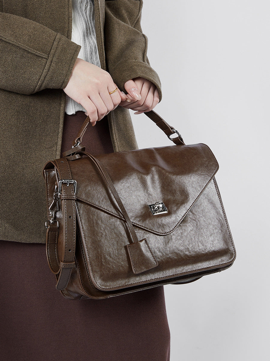 Women's Crossbody Bag Leather Cowhide Shoulder Bag